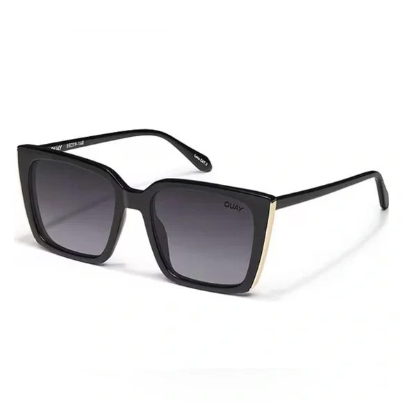 NWT Quay “FRONT COVER POLARIZED” blk/blk fade Unisex Sunglasses img48294_src.jpg main image 2
